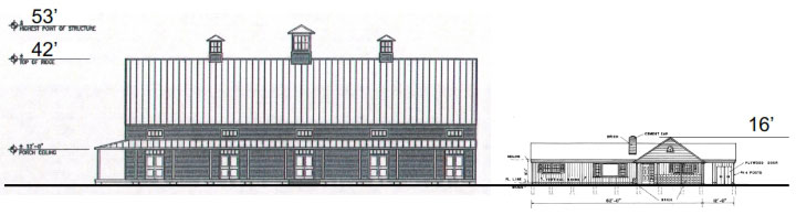 Comparison of Mt Hope Event Barn and typical home